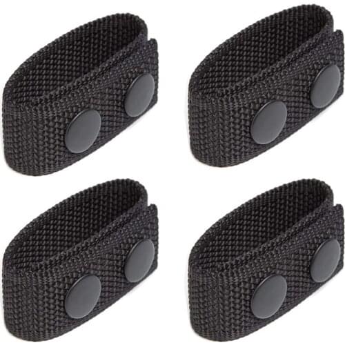4pcs Metal Snap Buckle Duty Belt Keepers for 6cm Wide Belt Tactical Police Nylon Belt Loop Keeper Military Equipment Accessories
