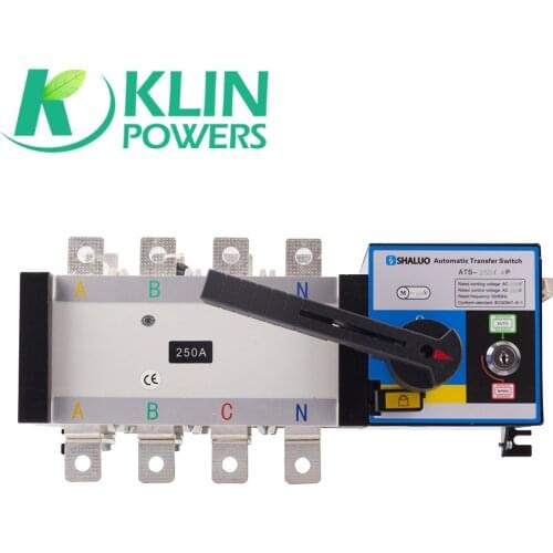 4P 250A 400V Dual Power Transfer Switch Universal switch ATS 220V ac diesel generator set part electric circuit breaker switch