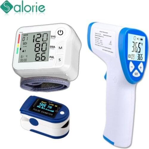 3pcs/lot Automatic wrist Sphygmomanometer Blood Pressure Monitor Heart rate Tonometer Bp Monitors