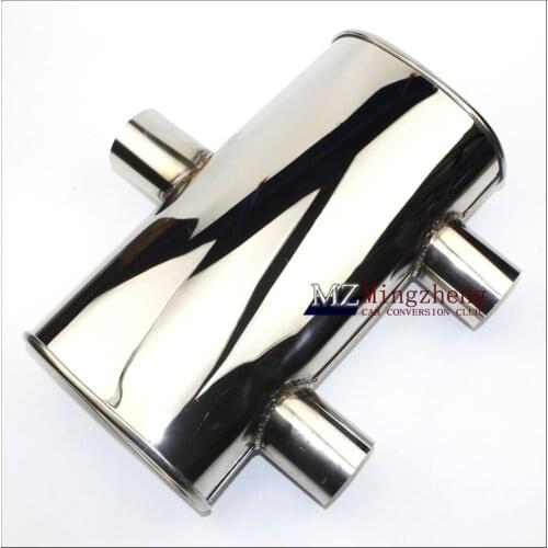 Car accessories T styling Exhaust Pipe Muffler Stainless Steel Silencer outlet Exhaust System