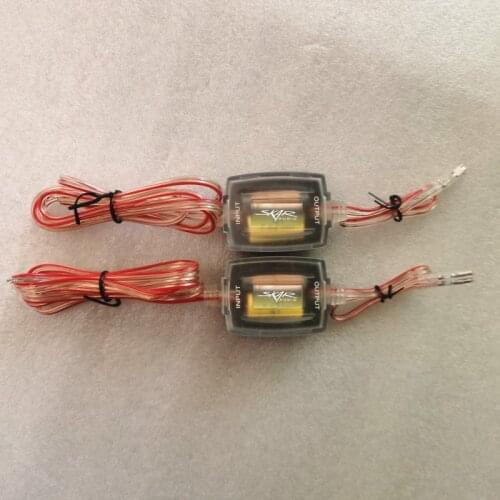 Car Tweeter Speaker Crossover 80W Car Audio modification Pure Treble Crossover For Home Stage Speaker Diy With Audio Cable 2pcs