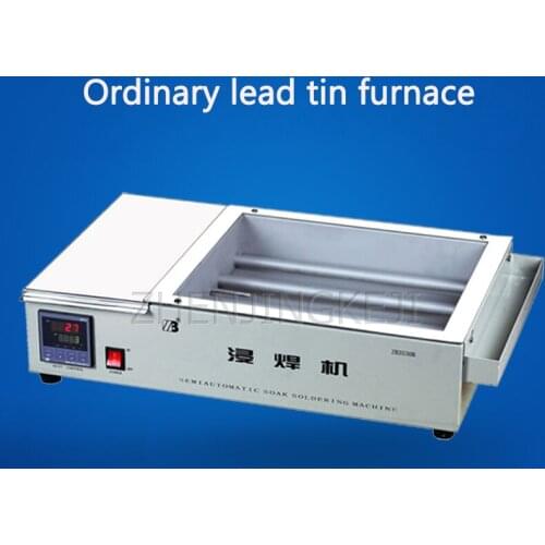 220V Lead-Free Dip Soldering Machine Thermal Heating Small Tin Melting Furnace Equipment Microcomputer Intelligent PID Control