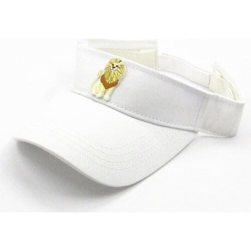 2020 Cotton Lion Animal Embroidery Visors Baseball Cap Adjustable Snapback Cap for Men and Women 288