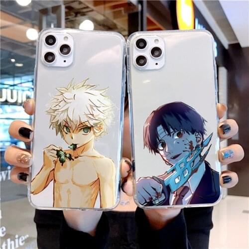 Full-time hunter anime Japanese mobile phone case transparent soft for iphone se20 6 6s 7 8 11 12 plus mini x xs xr pro max