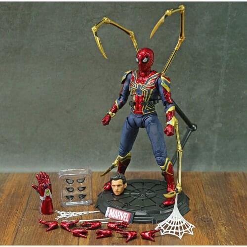 20cm Marvel Avengers Endgame Iron Spiderman Collectible Action Figure Model Toy Christmas Birthday Gift