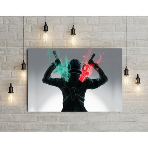Sword Art Online Silk Fabric Poster And Print Wall Art Picture Painting Home Decor