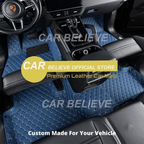 Leather car floor mat For audi a4 b8 b6 b7 avant a3 8p a5 sportback q2 q3 a7 q7 4l 100 c4 a6 4f c7 c5 rugs carpets accessories