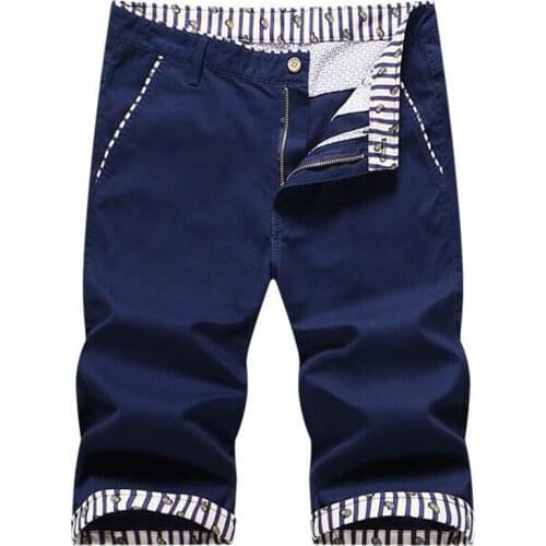 2016 Hot Cotton High quality Men shorts Summer Casual Slim Bermuda Masculina Beach Shorts Joggers Trousers Knee Length Shorts