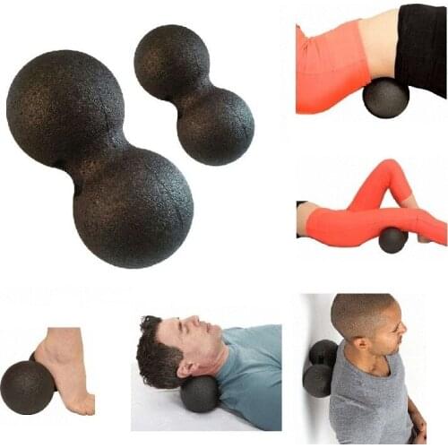 EPP 8/12cm Lacrosse Myofascia Ball Peanut Massage Ball High Density Lightweight Fitness Body Fascia Massage Yoga Exercise Reliev