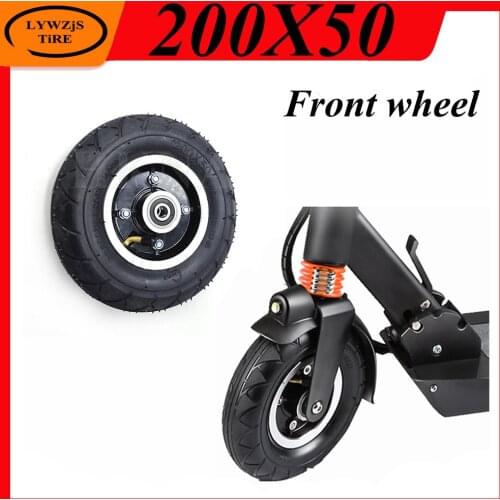 200x50 Front Wheel Pneumatic Tire for Electric Scooter Wheelchair 8 "8x2 Pneumatic Front Wheel Accessories