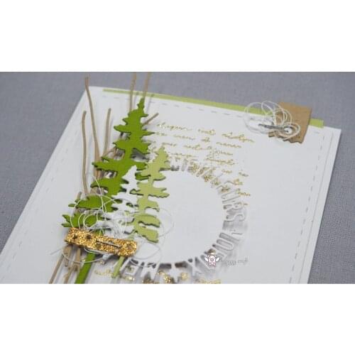 Mmao Crafts Metal Steel Cutting Dies New Best wishes letter ring Stencil For DIY Scrapbooking Paper/photo Cards Embossing Dies