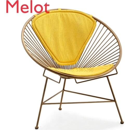 Nordic Modern Dining Chairs Iron Art Light Extravagant Ins for Sale Makeup Chair Cadeira Armchair Chair Cafe Chair Stoel