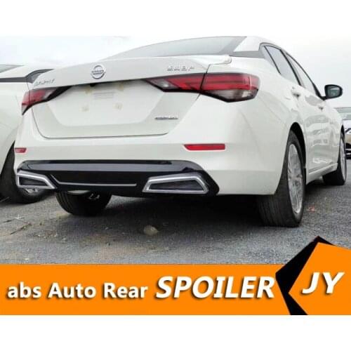 For Nissan Sentra Body kit spoiler 2020-2021 For SYLPHY ABS Rear lip rear spoiler front Bumper Diffuser Bumpers Protector