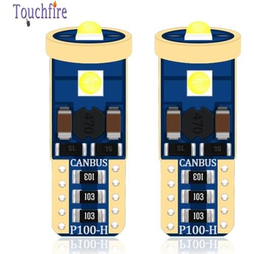 10PCS T10 W5W Canbus Car Bulbs 3030SMD 3LED Parking Position Map Dome License Plate Reading Clearance Lights 12V-24V Auto Lamp