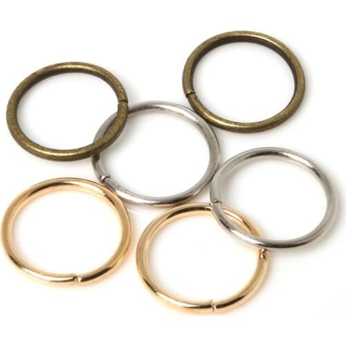 15-45Pcs/lot Iron Single Loops Open Jump Rings&Split Rings Metal jewelry findings for DIY Necklace BraceletJewelry Findings