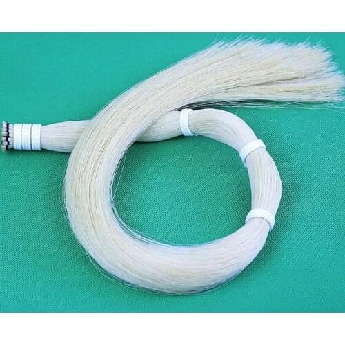 5 hanks AAAAA The most high quality Stallion Siberian horsetail violin viola cello double bass bow hair at least 80 cm
