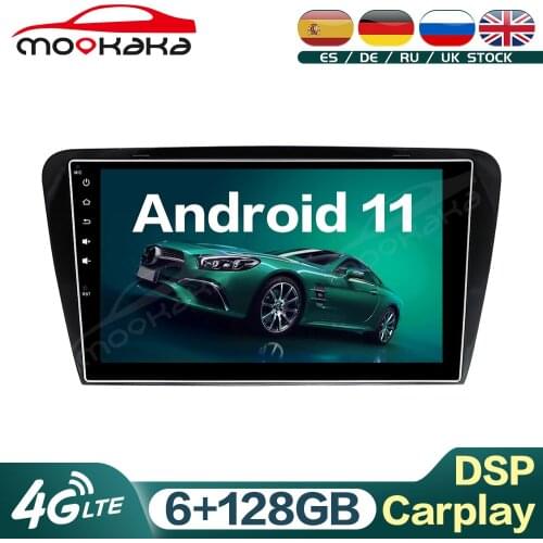 Android 11 6G+128GB Car Multimedia Player Radio for SKODA Octavia 2014- 2017 GPS Navigation Audio Stereo Head Unit Carplay DSP