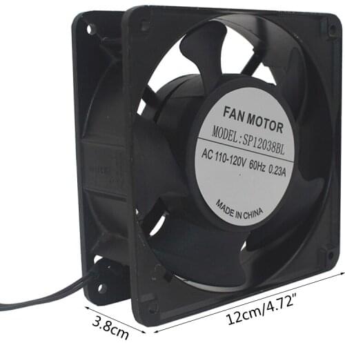 DC 12V Brushless Axial Fan for Ceramic Stove Wood Pellet Oven Exhaust Cooling