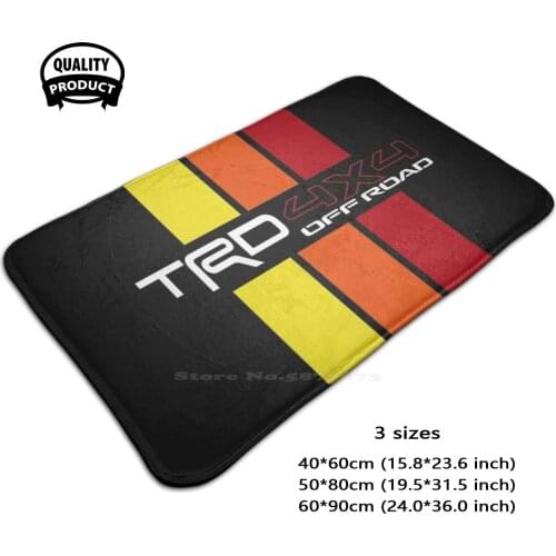 Trd Pro 4Runner Retro Stripes Badge Vintage Sr5 Pro 5Th Generation 3 Sizes Home Rug Room Carpet 4Runner Trd 4 Runner Yota Sr5