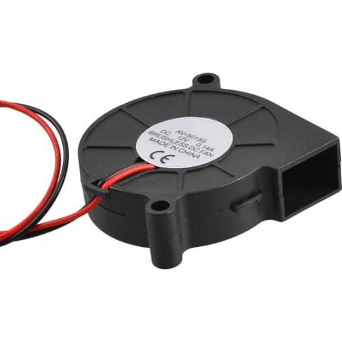 Black Brushless DC Cooling Blower Fan 5015S 12V 0.14A 50mm x 15mm