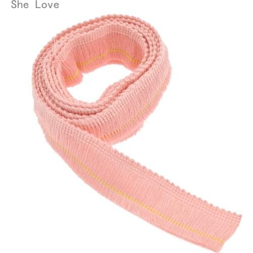 Chzimade 2 Yards Sewing Decoration Cotton Fringe Tassel Trim Thin Lace For Wedding Dress