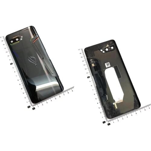 For 6.59" Asus ROG Phone II ZS660KL 3D Glass Back Battery Cover Housing Glass Lens For ASUS_I001D I001DA I001DE