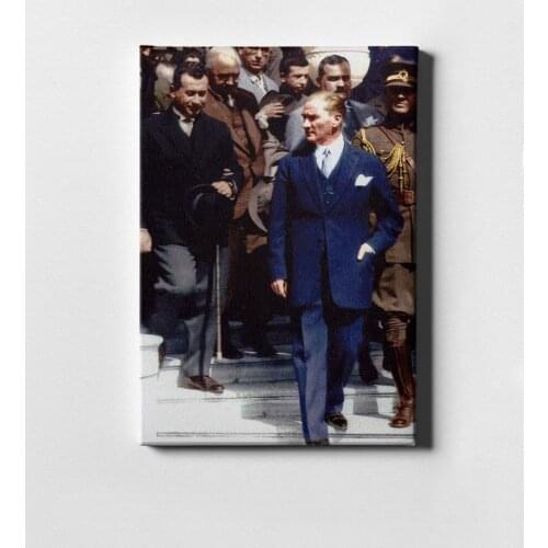 Personalized Ataturk Canvas Print (50x70 cm.) 31 gift Home Decoration Special Design Home Office Business Place Quality Favorable Cost