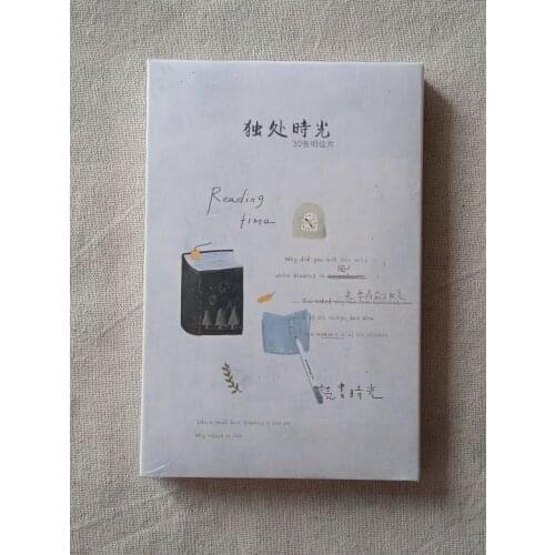 143mmx93mm alone time paper postcard(1pack=30pieces)