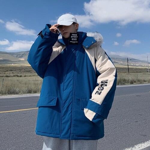 2020 Mens Winter Fashion Jacket Loose Thick Windproof Warm Casual Coat Fur Hooded Plus Size 5XL Brand Clothing;ZA450