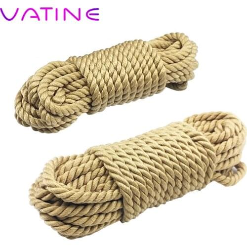 VATINE Soft Cotton Rope Restraint Flirting 5m 10m Fetish Adult Game Sex Toys for Couples Erotic Products Slave SM Bondage Rope