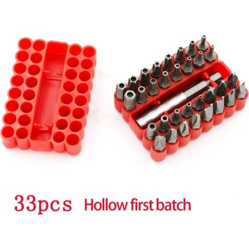 33pcs Electric Screwdriver Bit Set Torq Torx Hex Star Tamper Proof Screwdrivers Bit Spanner Extension Hand tools DAJ016