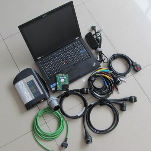 2020.12V New MB Star C4 with T410 laptop second hand + software HDD ready to use for car and truck diagnostic scanner
