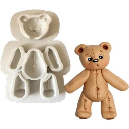 New Bear Turn Sugar Silica Gel Mould, DIY Soft Clay Drop Gel Moulding Tool A074