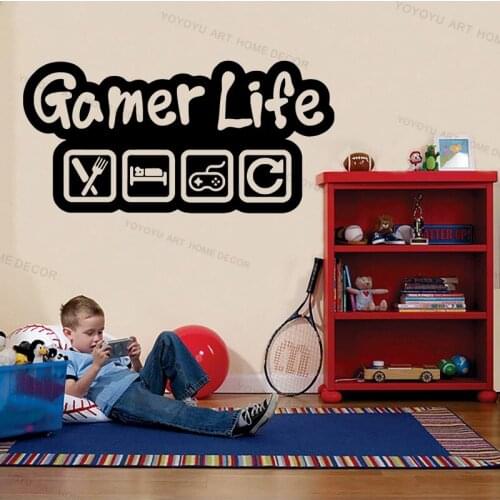 Eat Sleep Play wall decal Controller video game wall decals Customized For all kinds of peoples Bedroom Vinyl Wall Decals wx103