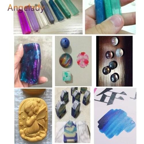 Resin Dye Powder Mica Pearl Pigments Colorants Crystal Mud Resin Jewelry Making JUL3