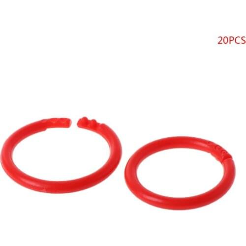 R9UA 20x Creative Plastic Circle Multi-Functional Loose Leaf Ring Binder Hoop For DIY Photo Scrapbook Album Book Office