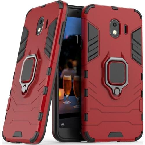 Luxury Armor Ring Case For Samsung Galaxy J6 J2 J4 J8Plus Case Magnetic Shockproof Full Back Case For Galaxy J6 J2 J4 J8Plus