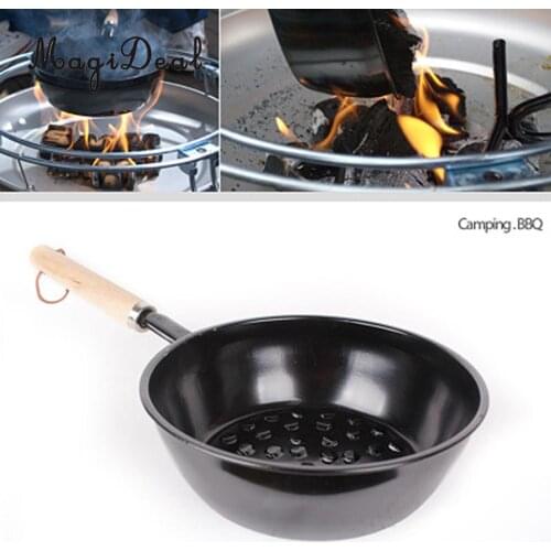 MagiDeal Outdoor Charcoal Fire Burner Brazier Grill Stove Camping Picnic BBQ Travel