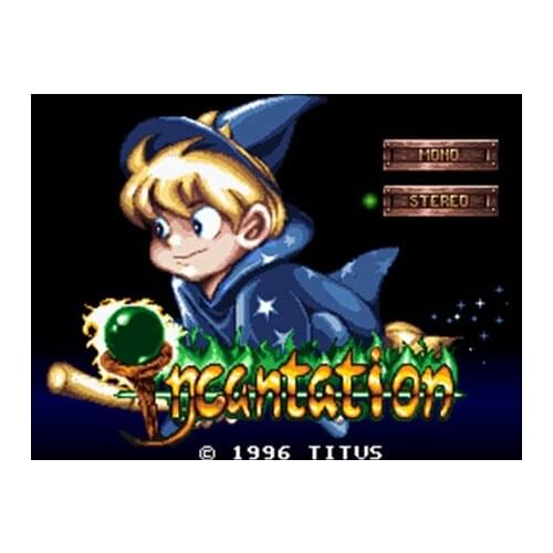 Incantation NTSC Version 16 Bit 46 Pin Big Gray Game Card For USA Game Players