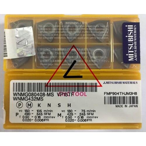 WNMG 080408 MS VP15TF 10pcs original Mitsubishi turning insert DIAEDGE