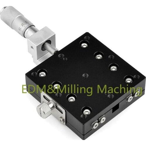 1PC High Quality CNC 60*60mm X-Axis LX60-C Trimming Platform Manual Linear Stage Slider Bearing DURABLE New