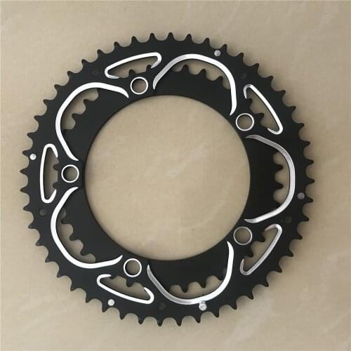 130 BCD Chainring Road Bike 48T 38T Double Speed Bicycle Chainwheel 5 Blots Folding Crankset Chain Wheel Alloy 3/32"