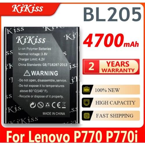 BL205 4700mAh High Capacity Battery For Lenovo P770 P770i Mobile Phone Li-ion Polymer Battery Big Power