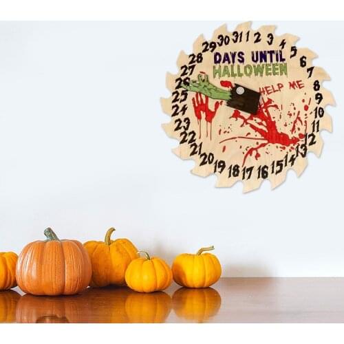 Halloween decoration accessories 31 Day Countdown Listing Wreath Decoration Doorplate пробковая доска Front Door Home Decoration