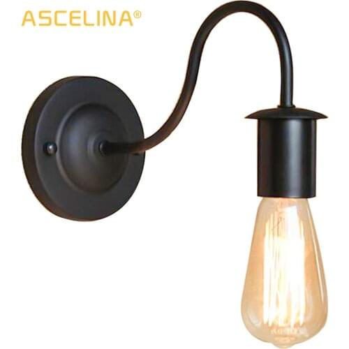 ASCELINA American Loft Retro Pastoral Creative Retro Simple Installation Wall Lamp Stairway Aisle Decorative Lights Wrought Iron