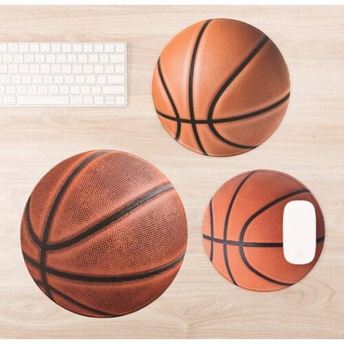4mm Waterproof Basketball Basket Circle Round Lockrand Gaming Working Personalized Mouse Mice Pad Mat 22 25 30cm