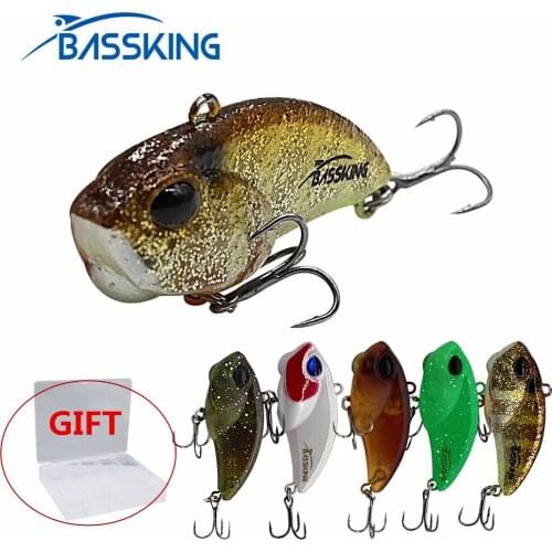BASSKING 5pcs VIB Fishing Lure Kit 38mm 3.6g Mini VIB Bait Saltwater Vibration Hard Baits Pesca Artificial Bait Swimbait Wobbler