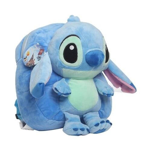 Free Shipping Disney Plush Bags Cute Cartoon 28CM Stitch Plush Dolls Toy Brand Bags Backpacks for Boys Girls Gifts For Children