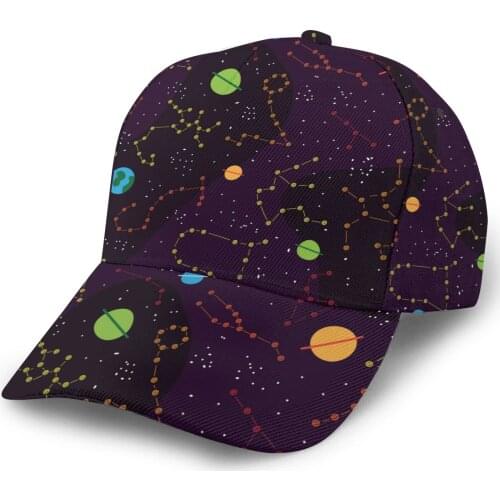 Zodiac Space Baseball Cap women men snapback caps Classic Style hat Casual Sport Outdoor cap