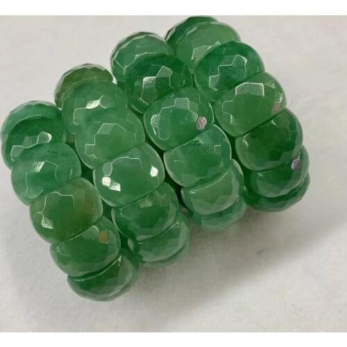 Green aventurine jades stone beads bracelet natural gem stone bangle for woman for gift wholesale